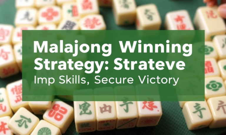 麻將百勝攻略：提升技巧，贏取勝利